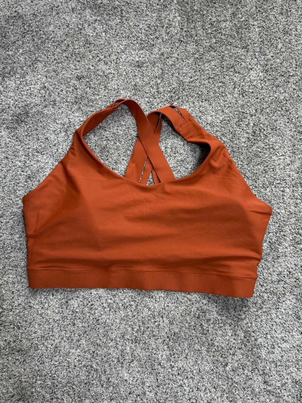 Old Navy Rust-Brown Racerback Sports Bra - Picture 3 of 5